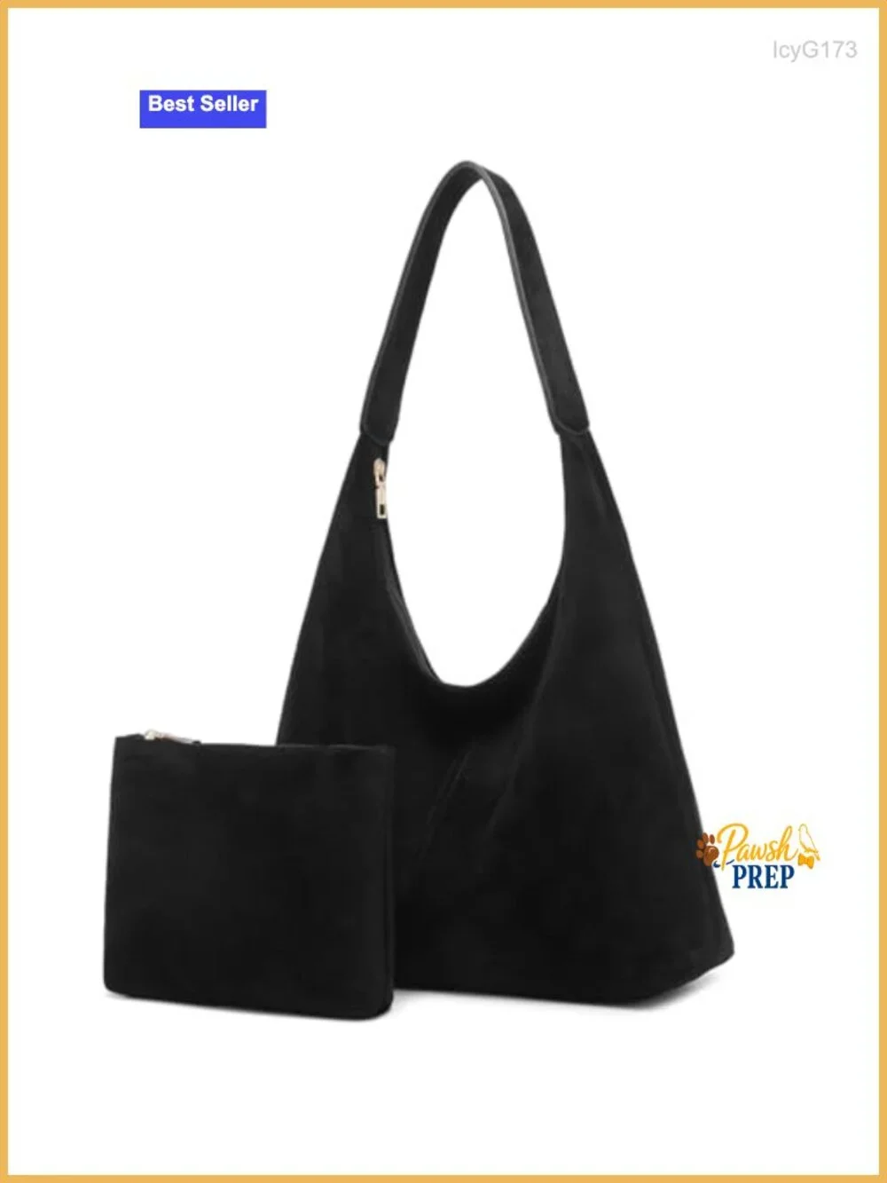 Slouchy Suede Hobo Bag Women Faux Suede Shoulder Purse Tote